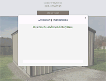 Tablet Screenshot of andersonent.com